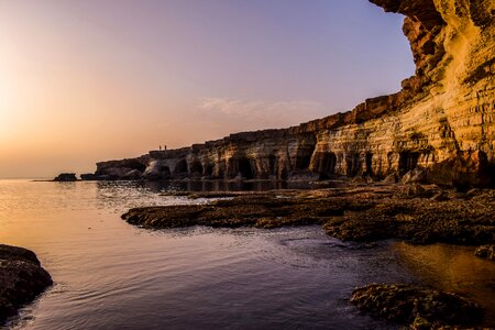 Coast cliff cavo greko photo