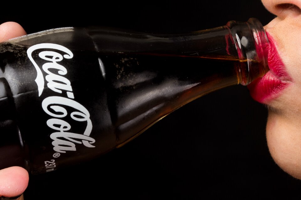 Coca cola drinking photo