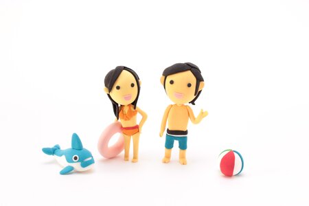Couple beach dolls