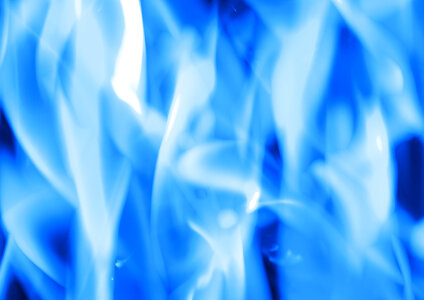 Fire flame blue
