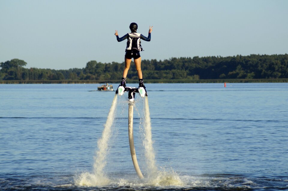 Flyboard aquaboard water sports
