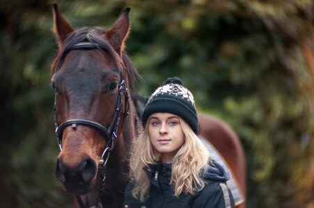 Girl teen horse