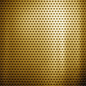 Gold metal plate