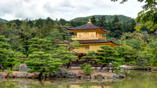 Golden pavilion temple