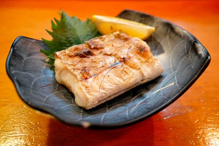 Grilled fish food photo