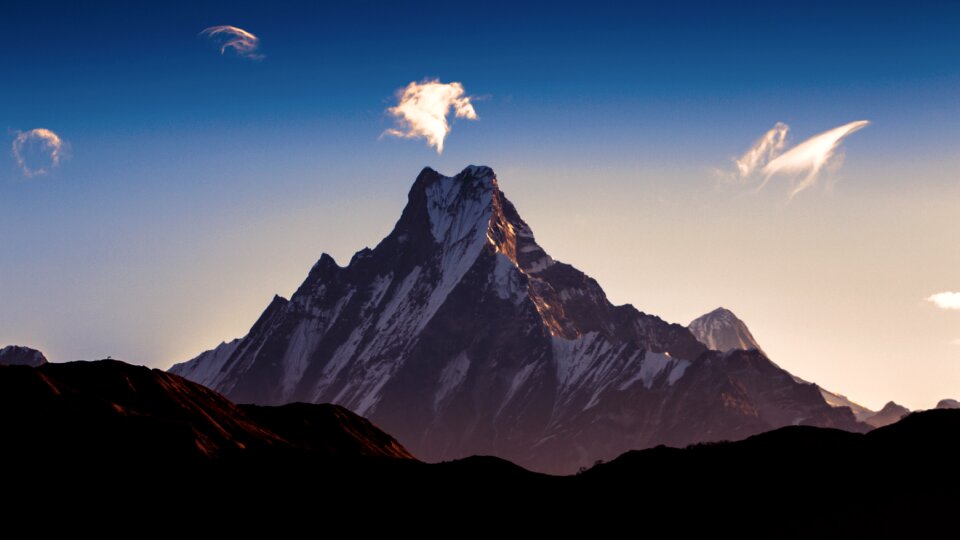 Himalayas rock mountain
