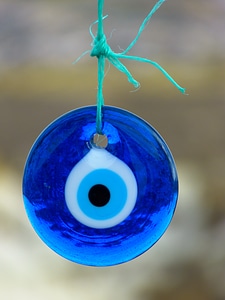 Amulet glass eye of fatima