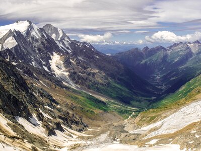 Lotschental valley mountain photo