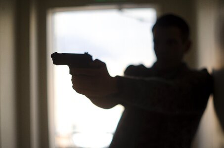Man handgun pistol photo