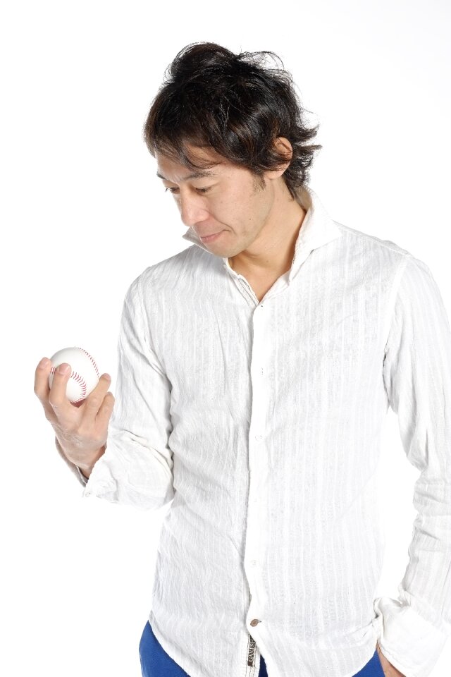 Man portrait baseball
