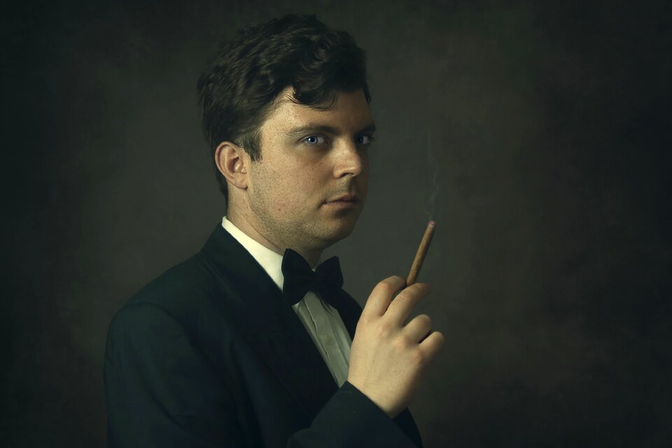 Man portrait cigarette