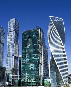 Moscow city office buildings photo