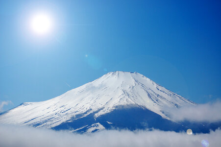 Mount fuji sunshine