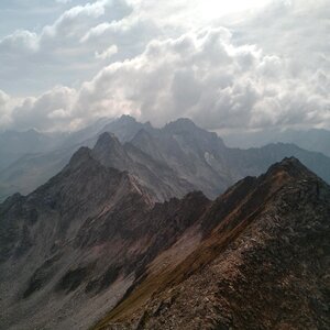 Mountains clouds