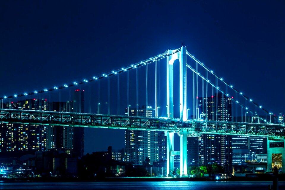 Rainbow bridge night