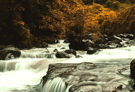 River rocks nature photo