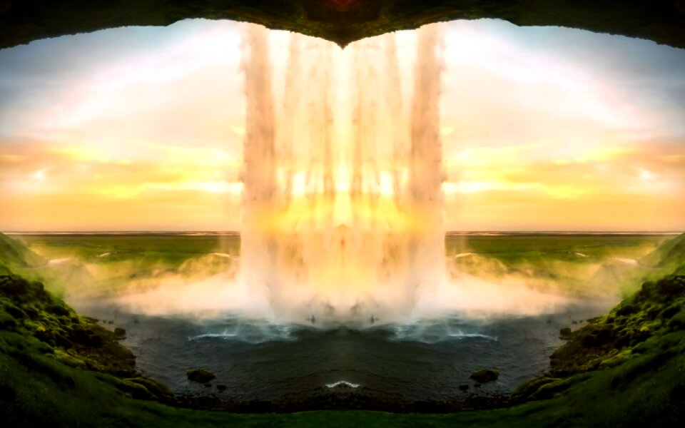 Seljalandsfoss waterfall iceland