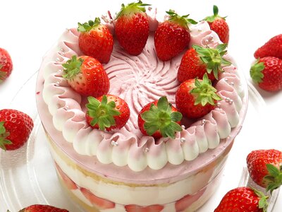 Shortcake strawberry dessert photo