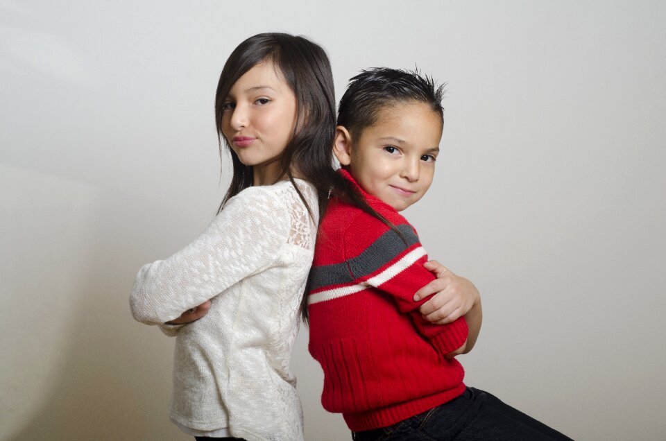 Sister brother children