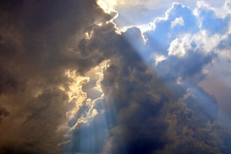 Sky sunbeam clouds