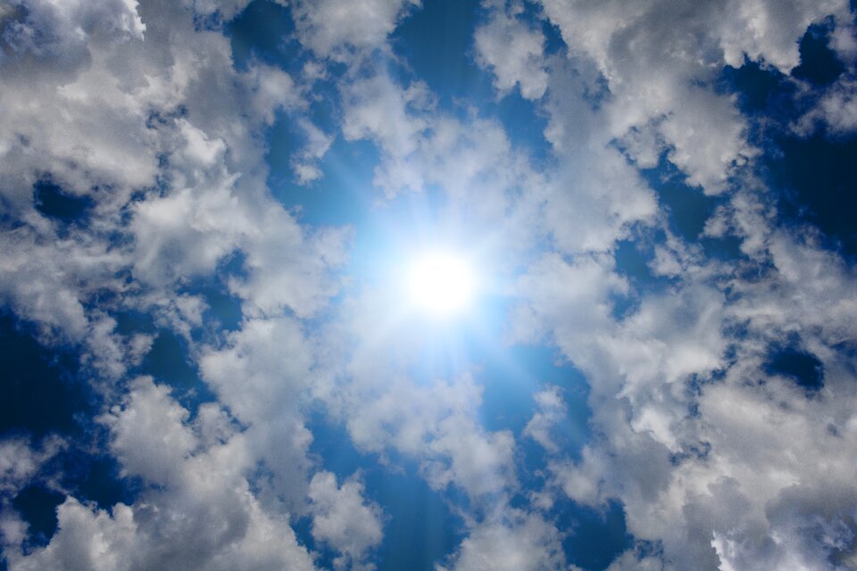 Sky sunshine clouds