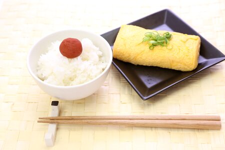 Steamed rice omelet