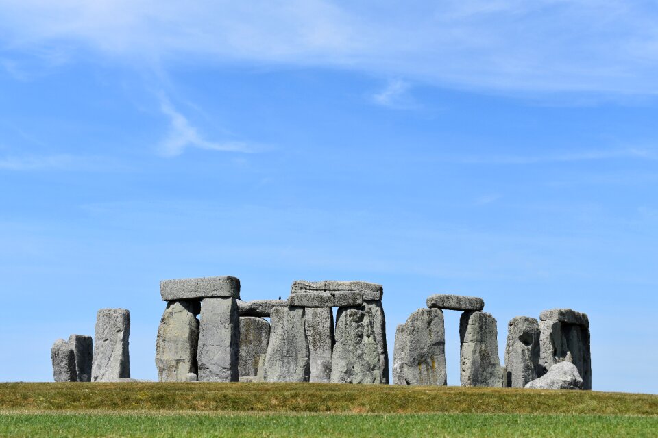 Stonehenge blue sky