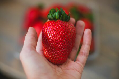 Strawberry hand