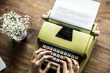 Typewriter photo