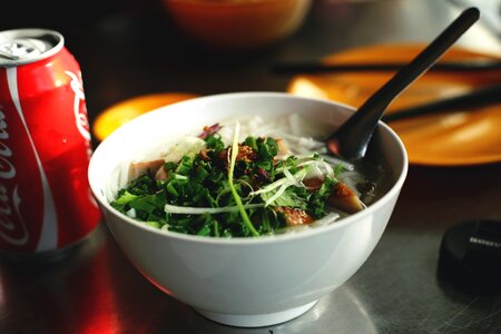 Vietnamese pho noodles photo