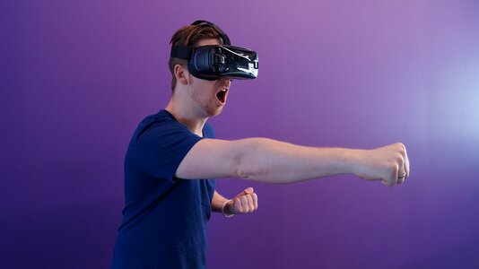 Virtual reality headset photo