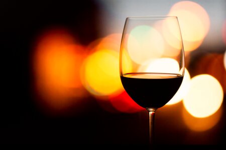 Wine glass drink