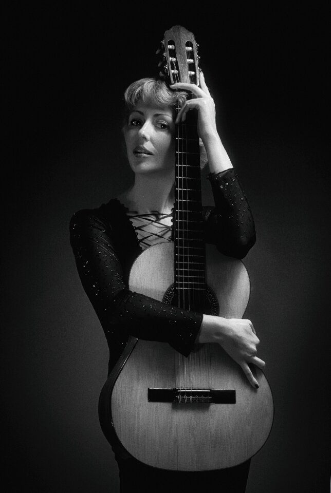 Woman girl guitar music photo