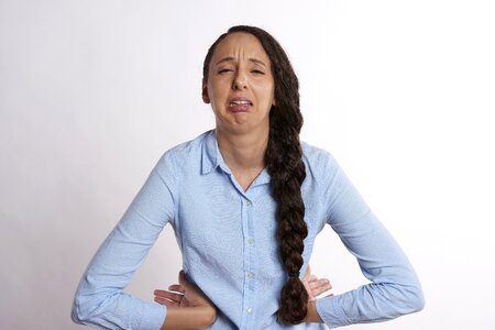 Woman girl portrait crying photo