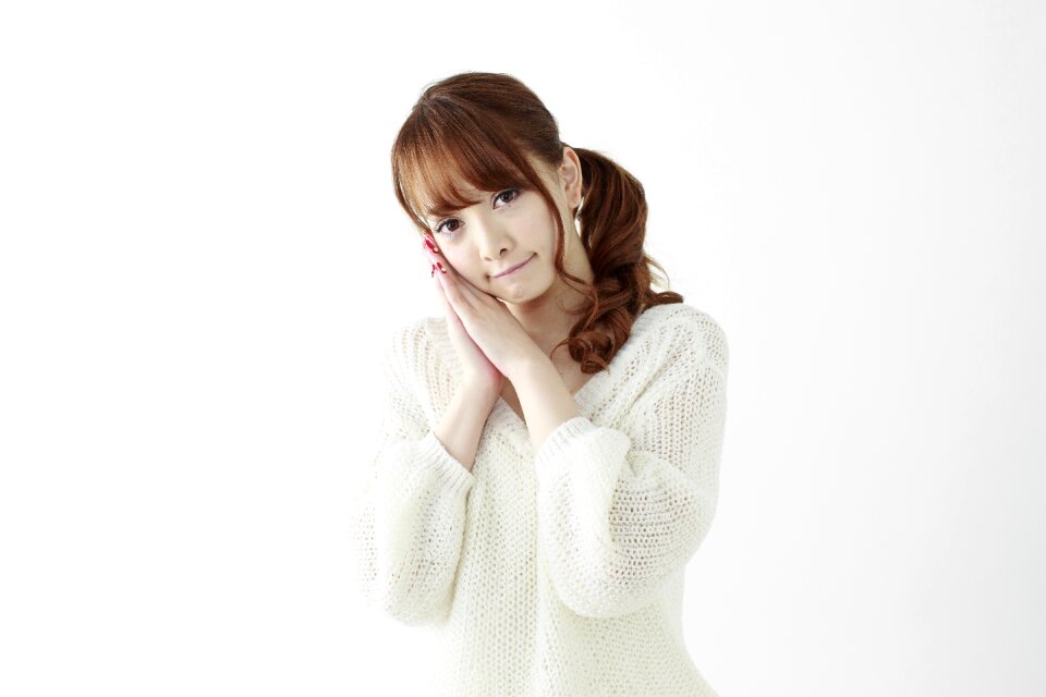 Woman girl portrait wish