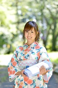 Woman girl portrait yukata photo