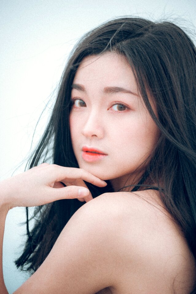 Woman girl portrait