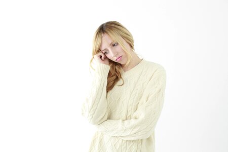 Woman girl worry