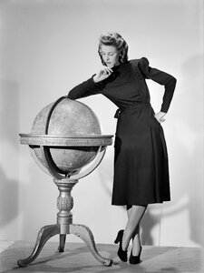 Woman globe