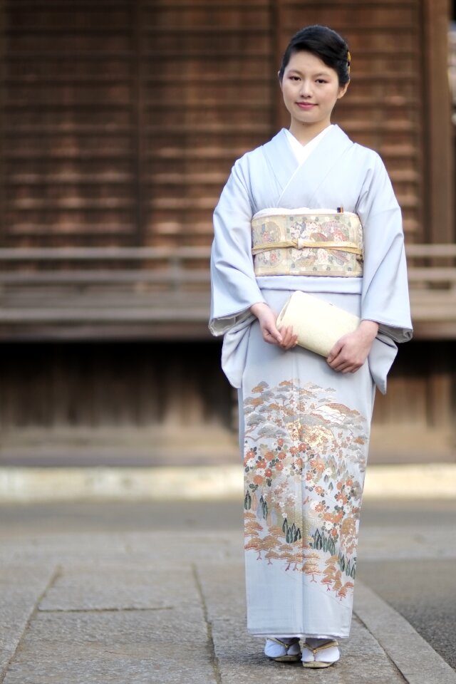 Woman portrait kimono photo