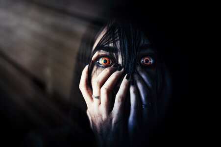 Woman scary
