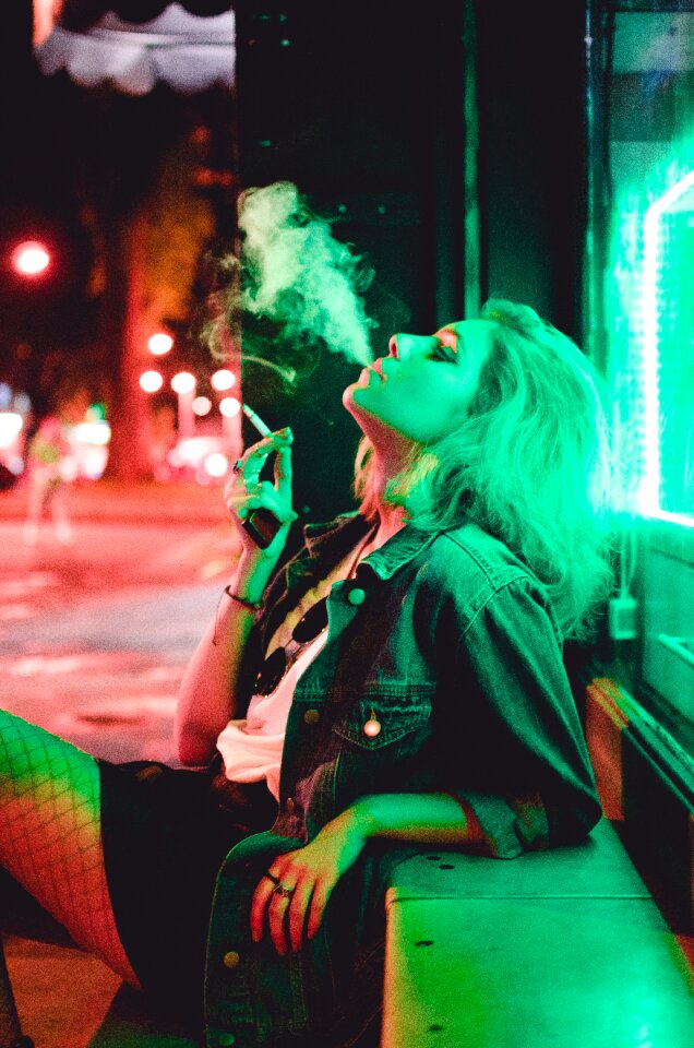 Woman smoking