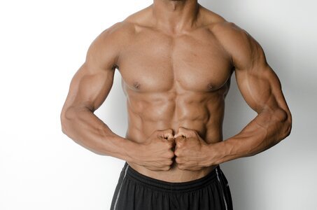 Bodybuilder muscle photo