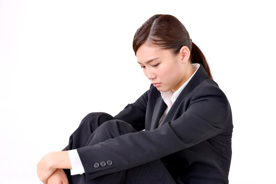 Business woman depressed