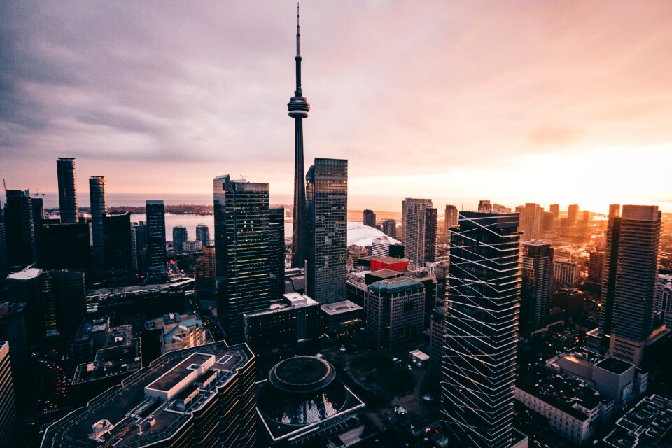 Cn tower cityscape tront
