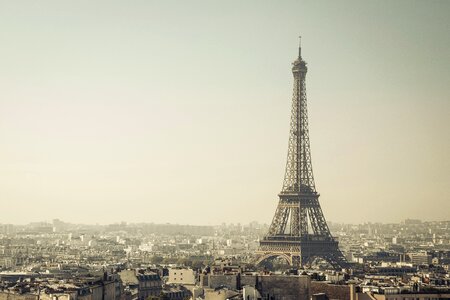 Eiffel tower cityscape