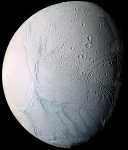 Enceladus moons of saturn