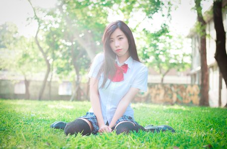 Female high school student