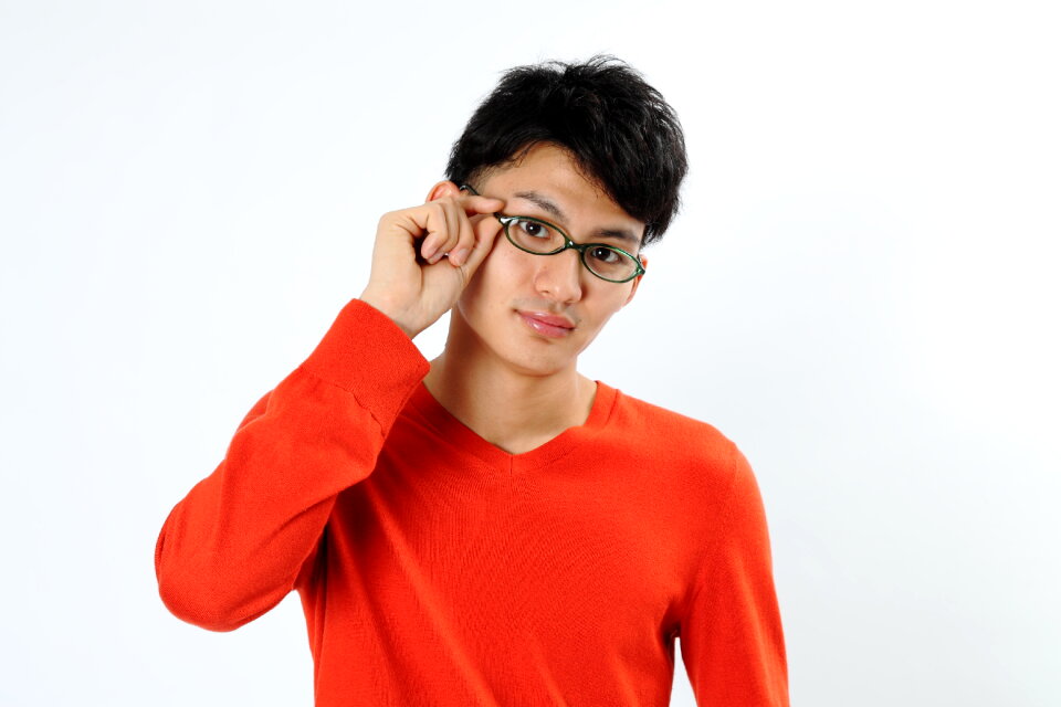 Man portrait glasses