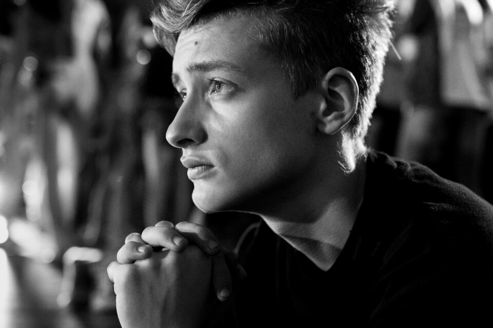 Man praying